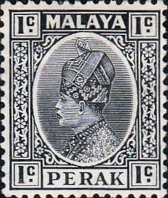 State of Perak 1935 Sultan Iskandar SG 88 Fine Mint
