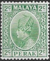 State of Perak 1935 Sultan Iskandar SG 89 Fine Mint