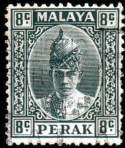 State of Perak 1938 Sultan Iskandar SG 110 Fine Used
