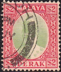 State of Perak 1938 Sultan Iskandar SG 120 Fine Used
