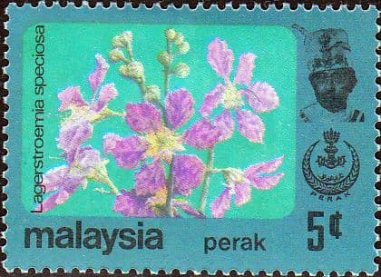 State of Perak 1979 Flowers SG 186 Fine Mint