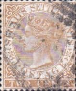 Straits Settlements 1867 Queen Victoria SG 11 Used