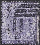 Straits Settlements 1867 Queen Victoria SG 13 Used