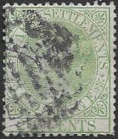 Straits Settlements 1883 Queen Victoria SG 68 Fine Used