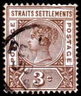 Straits Settlements 1892 Queen Victoria SG 97 Used