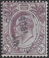 Straits Settlements 1904 King Edward VII SG 128a Fine Used