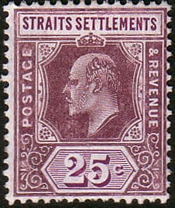 Straits Settlements 1906 King Edward VII Head SG 161 Fine Mint