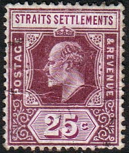 Straits Settlements 1906 SG 161 King Edward VII Head Fine Used
