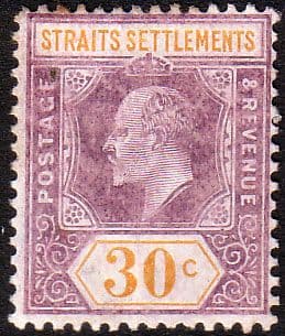 Straits Settlements 1906 SG 162 King Edward VII Head Fine Mint