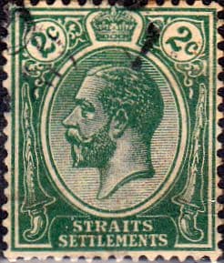 Straits Settlements 1912 King George V SG 195 Fine Used