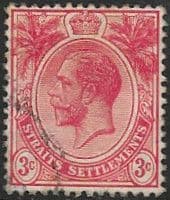 Straits Settlements 1912 King George V SG 196 Fine Used