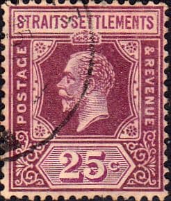 Straits Settlements 1912 King George V SG 205 Fine Used