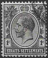 Straits Settlements 1912 SG 194 King George V Fine Used