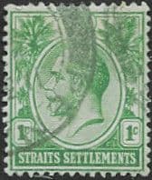 Straits Settlements 1912 SG King George V 193 Fine Used