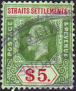 Straits Settlements 1912 SG212 King George V Fine Used