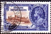 Straits Settlements 1935 SG 258 King George V Silver Jubilee Fine Used