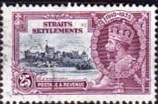 Straits Settlements 1935 SG 259 King George V Silver Jubilee Fine Used
