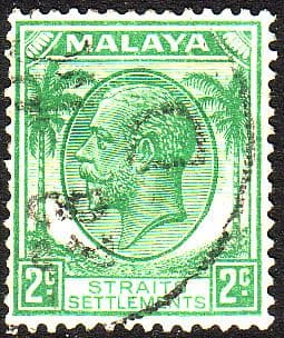 Straits Settlements 1936 King George V Head SG 261 Fine Used