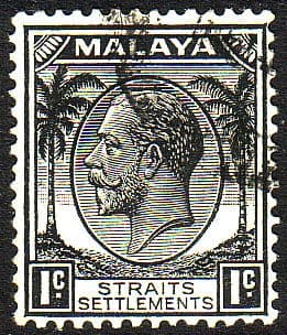 Straits Settlements 1936 SG 260 King George V Head Fine Used
