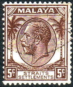 Straits Settlements 1936 SG 263 King George V Head Fine Used