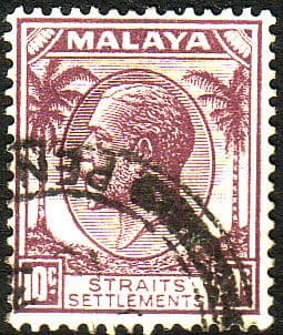 Straits Settlements 1936 SG 266 King George V Head Fine Used