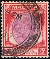 Straits Settlements 1936 SG 268 King George V Head Fine Used