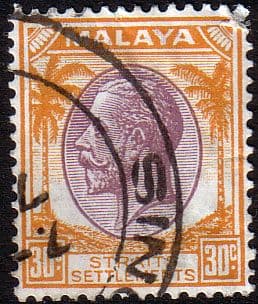 Straits Settlements 1936 SG 269 King George V Head Fine Used