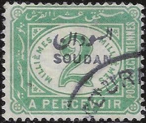 Sudan 1897 SG D1 Egypt Post Due Overprint Fine Used (1)