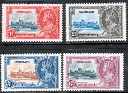 Swaziland 1935 King George V Silver Jubilee Set Fine Mint