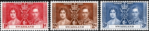 Swaziland 1937 King George VI Coronation Fine Mint