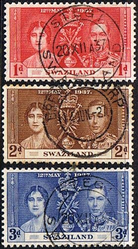 Swaziland 1937 King George VI Coronation Fine Used