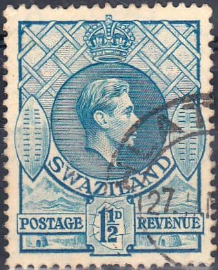 Swaziland 1938 King George VI SG 30 Fine Used