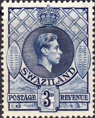 Swaziland 1938 King George VI SG 32c Fine Mint