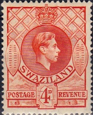 Swaziland 1938 King George VI SG 33 Fine Mint