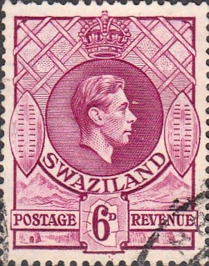 Swaziland 1938 King George VI SG 34b Fine Used