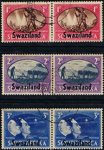 Swaziland 1946 King George VI Victory Set Fine Used