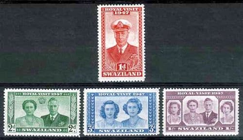 Swaziland 1947 Royal Visit Fine Mint