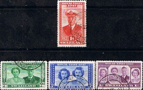 Swaziland 1947 Royal Visit Fine Used