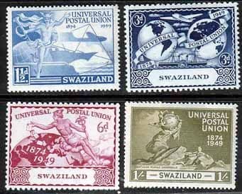 Swaziland 1949 Universal Postal Union Set Fine Mint