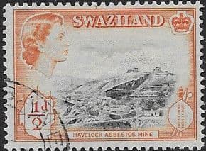 Swaziland 1956 Havloc Asbestos Mine SG 53 Fine Used