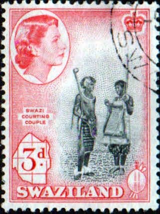 Swaziland 1956 Swazi Courting Couple SG 56 Fine Used
