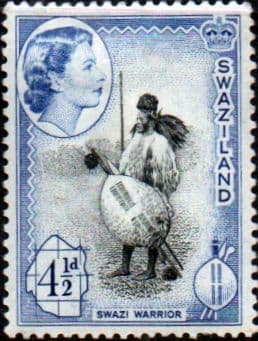Swaziland 1956 Swazi Warrior SG 57 Fine Mint