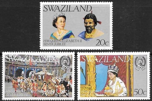 Swaziland 1977 Royal Silver Jubilee Set Fine Mint