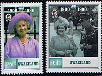 Swaziland 1990 Queen Mother 90th Birthday Set Fine Mint