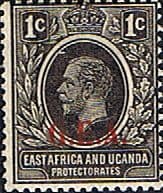 Tanganyika 1917 King George V G E A Overprint SG  45 Fine Mint