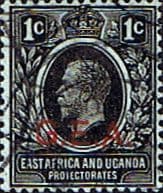 Tanganyika 1917 King George V G E A Overprint SG  45 Fine Used