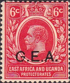 Tanganyika 1917 King George V G E A Overprint SG 48 Fine Mint