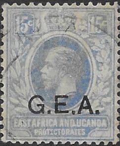Tanganyika 1917 King George V G E A Overprint SG  51 Fine Used