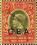 Tanganyika 1917 King George V G E A Overprint SG 52 Fine Used