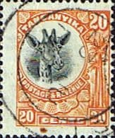 Tanganyika 1922 Giraffe SG 77 Fine Used